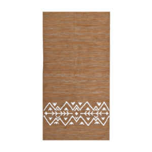 Flourishment Cotton Kilim Rug - 1.0 m x 2.0 m, Beije