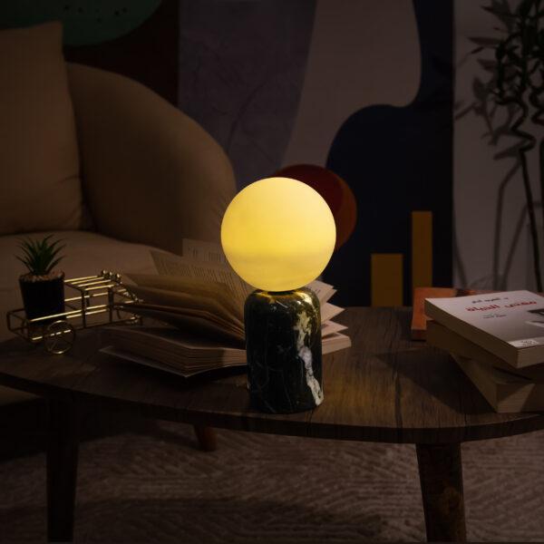 The Nuuk Table Lamp | Nero Marquina | Cordless - Rechargable