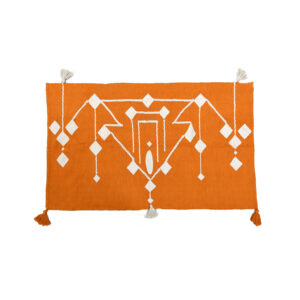 Insight Cotton Kilim Rug - 1.0 m x 1.5 m, Orange