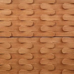 Large LEAF TV. UNIT - Light Oak