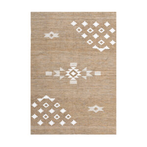 Motifa Cotton Kilim Rug - 1.5 m x 2.0 m, Beige