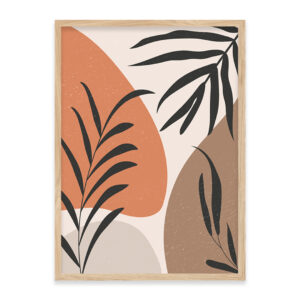 Abstract tropical leaves