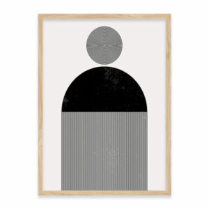 Black and white contemporary abstract