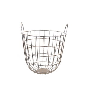 Silver Metal Basket