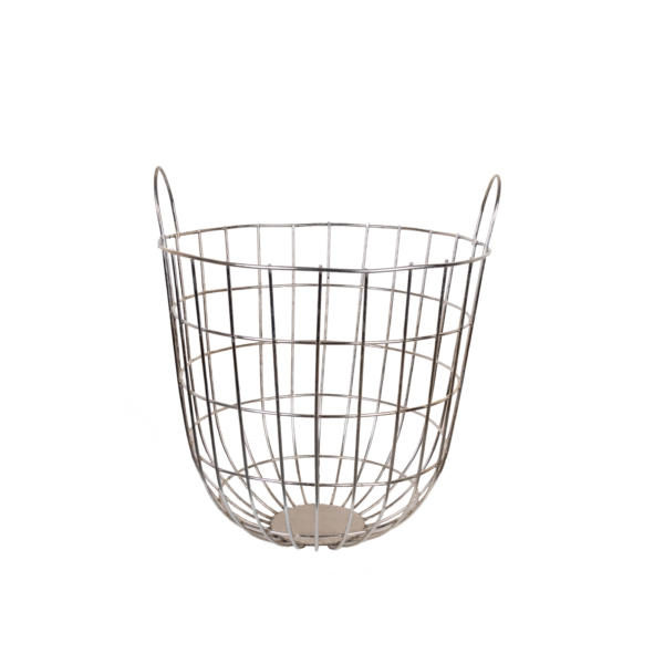 Silver Metal Basket