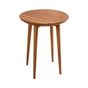 Striped side table
