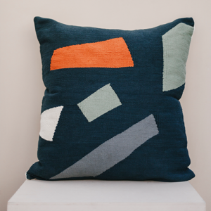 Fayoum Fields Cushion- Blue - Cover only, 40x40