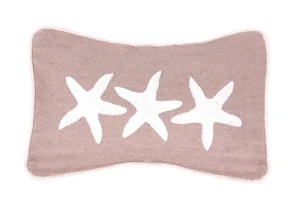 Hand-Knitted Oblong Beach House Star Cushion