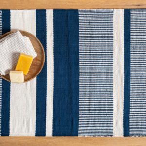 Hues Bath Mat - 70x50, Navy