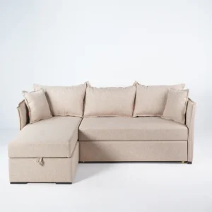 Rifal LShape Bed - Beige