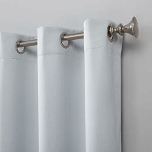 Luxury Blackout Curtains - silver, 200W X 250L CM