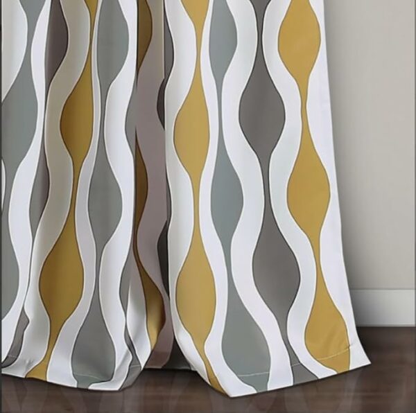 Light Filtering Window Curtain with Back Tab Design