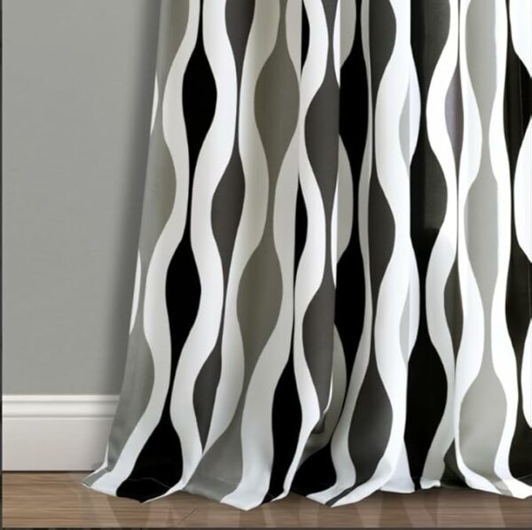 Light Filtering Window Curtain with Back Tab Design