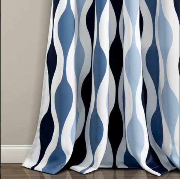 Light Filtering Window Curtain with Back Tab Design