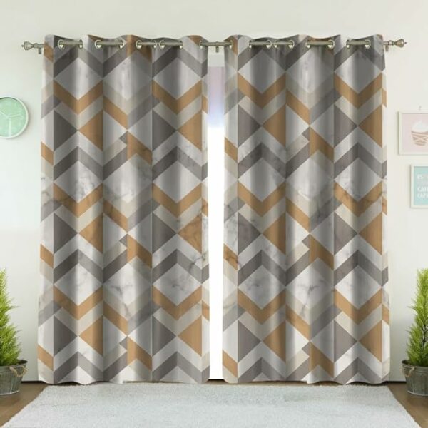 HOUSE Light-Filtering Window Curtain with Steel Grommets
