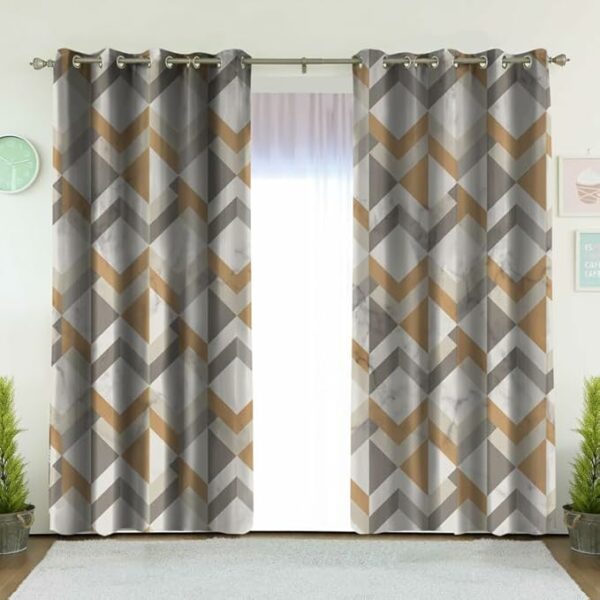 HOUSE Light-Filtering Window Curtain with Steel Grommets
