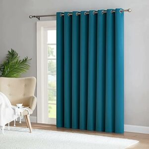 Luxury Blackout Curtains - petrol blue, 275W X 270L CM