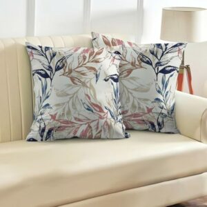 Printed Linen Velvet Cushion Covers - 50W x 50L CM, Pink x Multicolor
