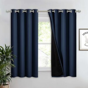 Blackout curtains - Navy, 250W x 270L CM