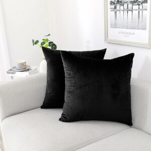 Soft Thick Velvet Throw Pillow Covers Decorative Square Cushion Cover