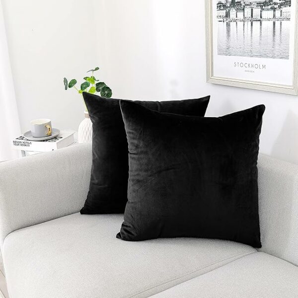 Soft Thick Velvet Throw Pillow Covers Decorative Square Cushion Cover