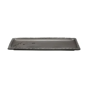 Mamba Rectangular Serving Platter - Black, 45x22cm