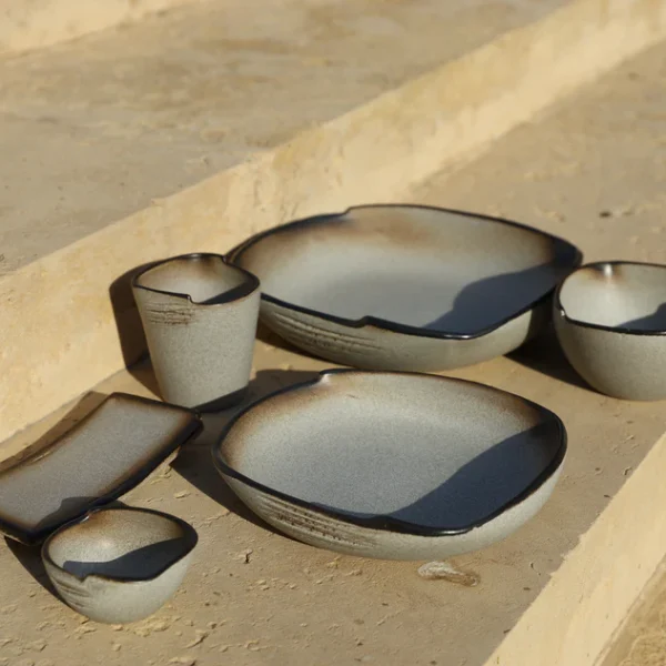 Brulee Bowls Set - Silver Grey , 2 Pieces