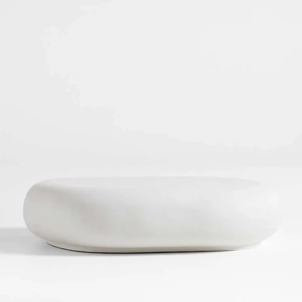 Boucle Curved Cement Pebble