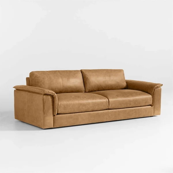 Wythe Leather Deep Seat Sofa