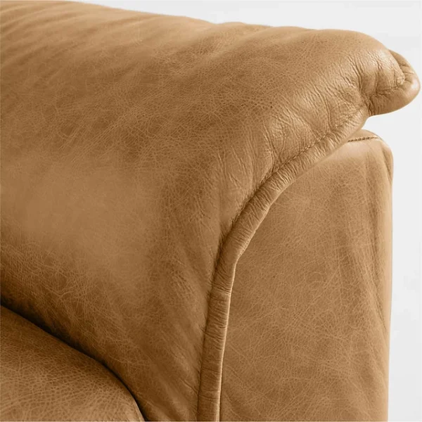 Wythe Leather Deep Seat Sofa