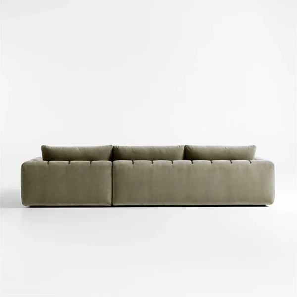 Ruvira Velvet L-Shape Sofa
