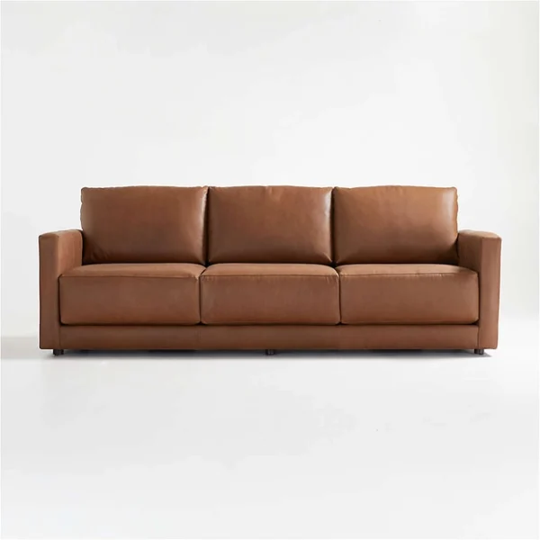 Gather Leather 3-Seat Sofa