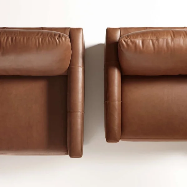 Gather Leather 3-Seat Sofa