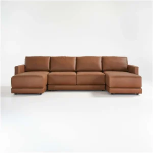 Gather 3-Pieces Leather Sofa