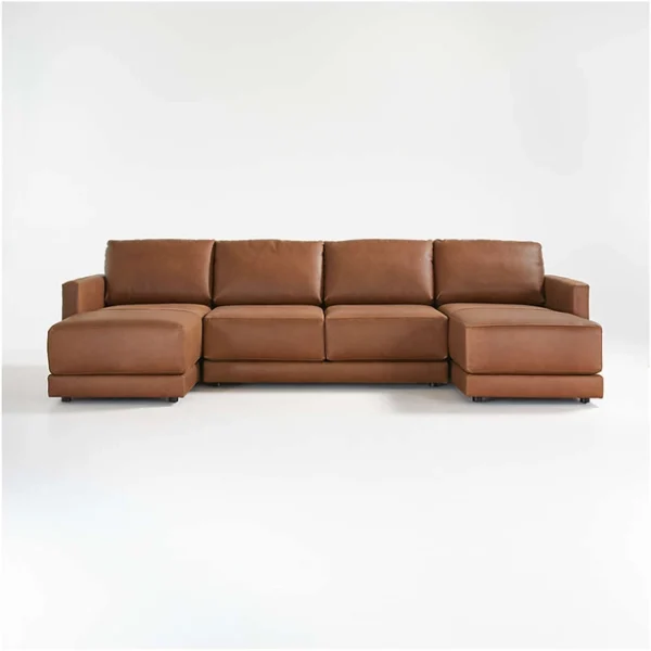 Gather 3-Pieces Leather Sofa