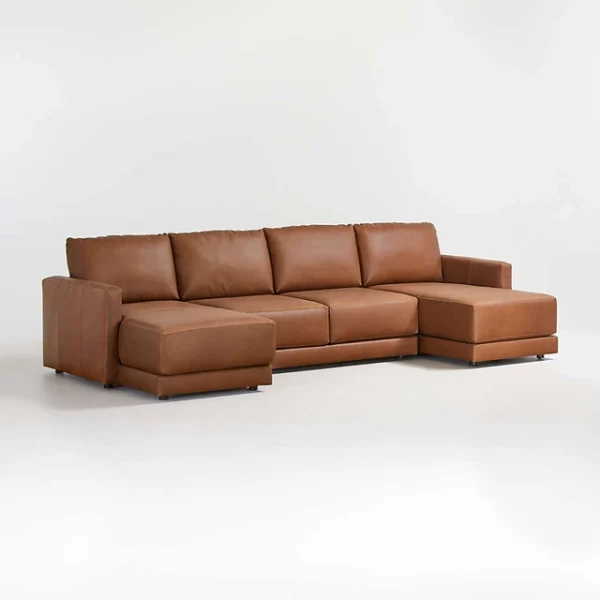 Gather 3-Pieces Leather Sofa