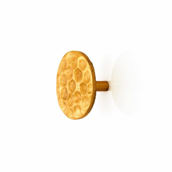 Full Moon Button - gold