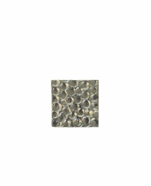 Square Button - silver