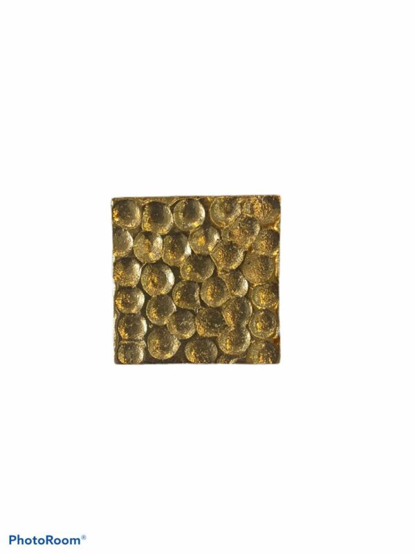 Square Button - gold
