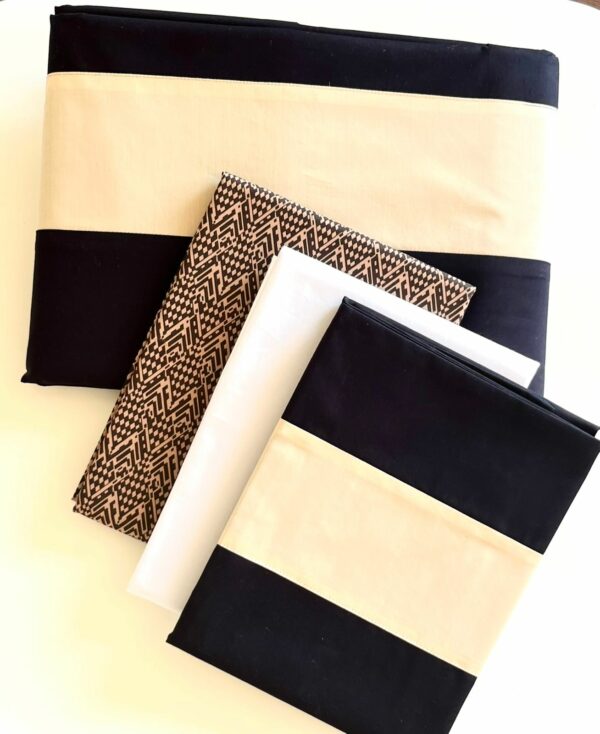 Other model flat sheet set with prints pillows