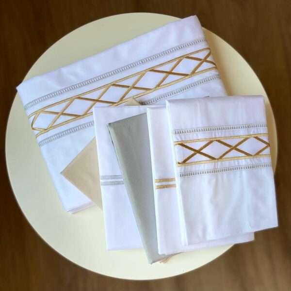 flat sheet set – Silk embroidery