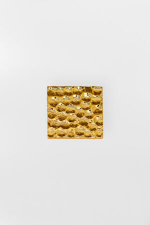 Square Button - gold