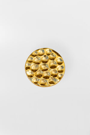 Full Moon Button - gold