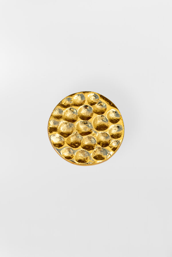 Full Moon Button - gold