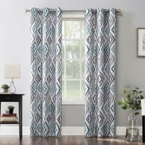 Velvet Sabia Curtains-Modern Multi Colour