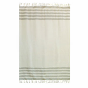 Beige Stripes Throw