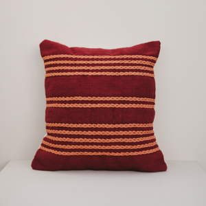 Burgundy Meadow Cushion - 70x70, Cover only