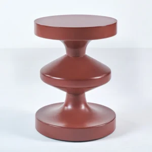 Ranlama- Side Table - Burgundy