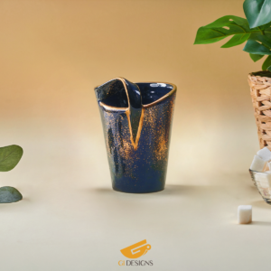 Clip Mug Blue * Gold 260ml