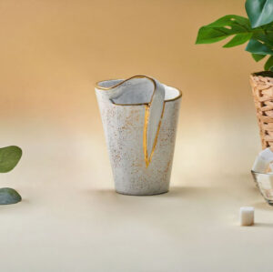 Clip Mug White * Gold 260ml